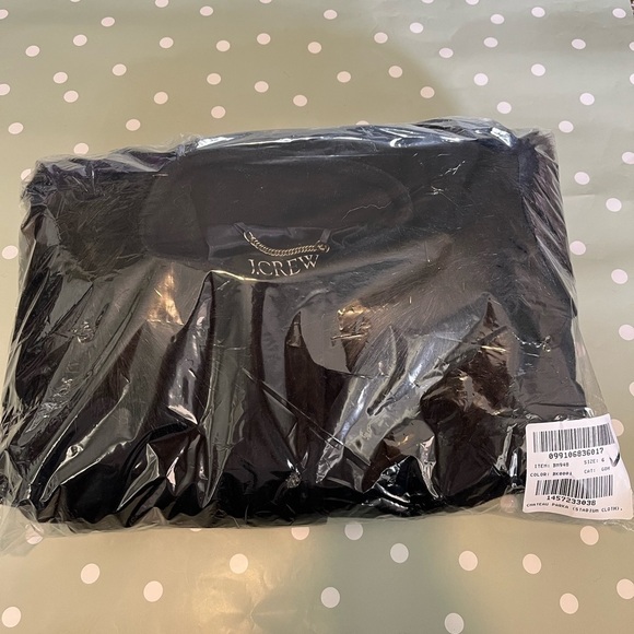 J. Crew New chateau parka Italian stadium-cloth coat BM948 Black 6 - Picture 10 of 13